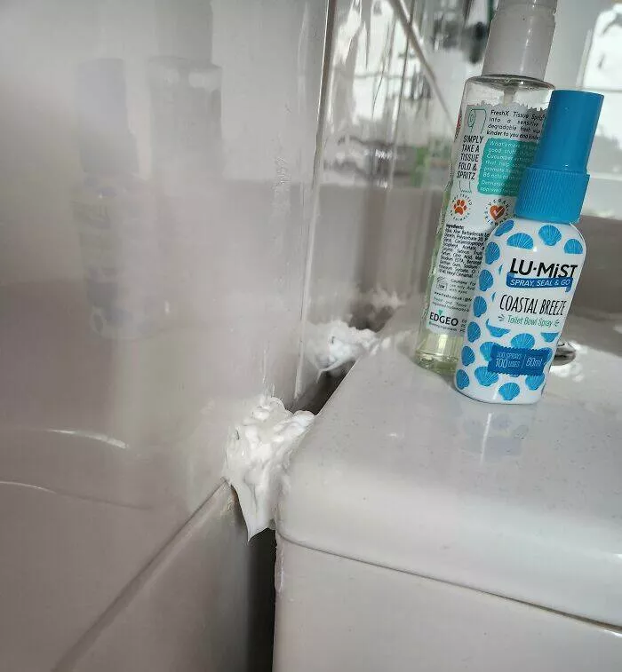Fixes gone wrong epic repair fails - #24 Our Landlord’s “Fix” Involved Sealant Behind the Toilet… Spot the Problem