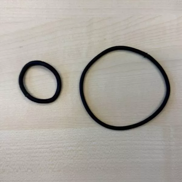Visually pleasing moments you didnt expect - #6 New Hair Tie vs One I’ve Used for 19 Days… What a Difference