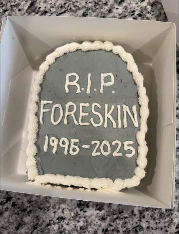 Pics that had us crying with laughter - #5 This 40-Year-Old Just Got Circumcised, So Naturally His Friends Got Him a Cake: Pics that had us crying with laughter - #5 This 40-Year-Old Just Got Circumcised, So Naturally His Friends Got Him a Cake:
