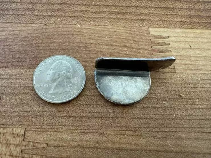 Mysteries solved by the wisdom of the web - #24 Flat Sharp Metal Piece Pulled From a Garbage Disposal