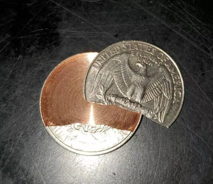 Photos so unreal youd think theyre edited - #32 A Quarter That’s... Missing a Quarter