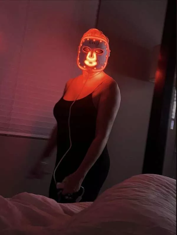 Modern moments that would baffle granny - #8 Her Skincare Mask Scares Her Husband — But She Wears It Anyway
