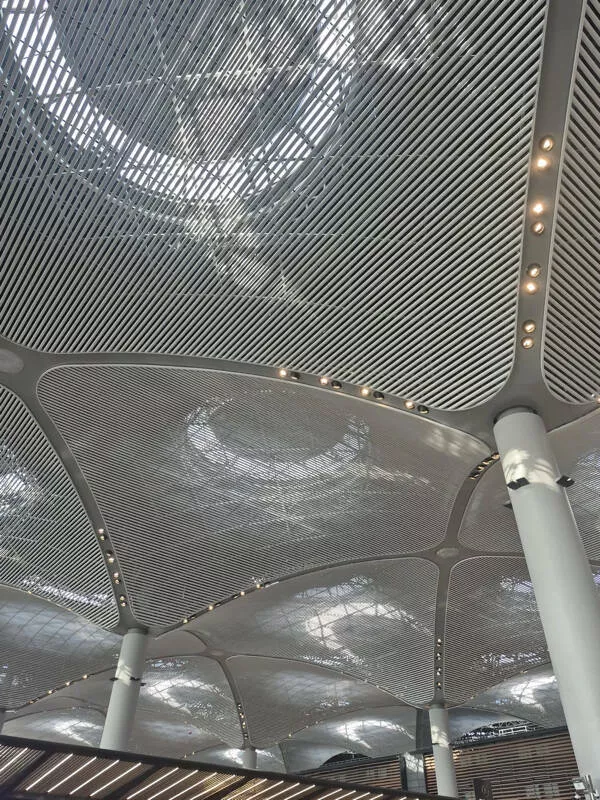 Hunting everyday hidden treasures - #4 The skylights at Istanbul's airport create crescent moon shapes.