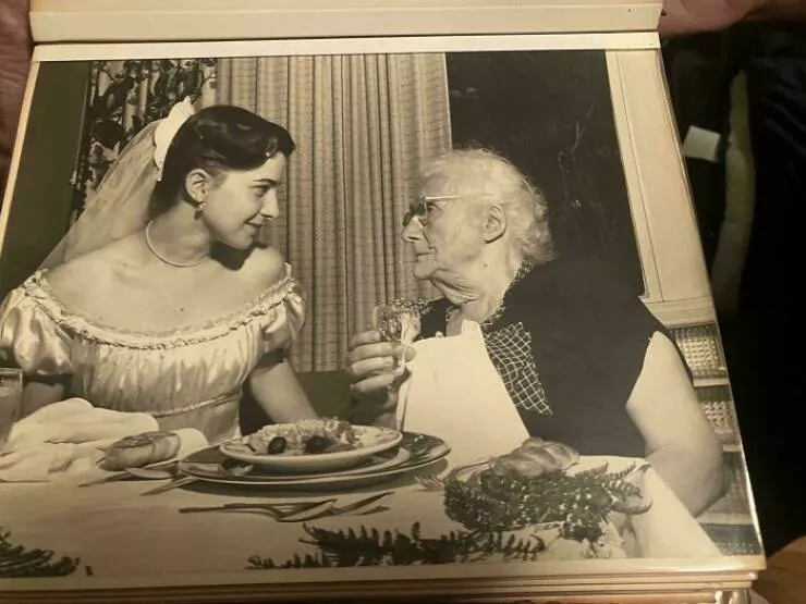 Echoes of history captured in timeless photos - #6 A Beautiful Moment Of My Grandma With Her Grandmother, Snapped In 1949