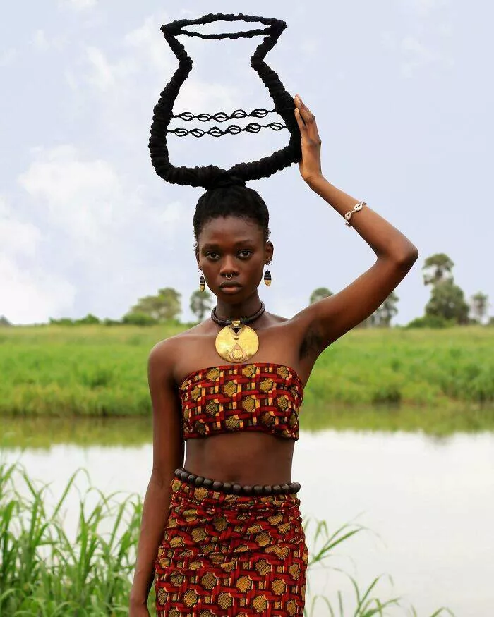 Laetitia kys amazing hair art sculptures - #10 