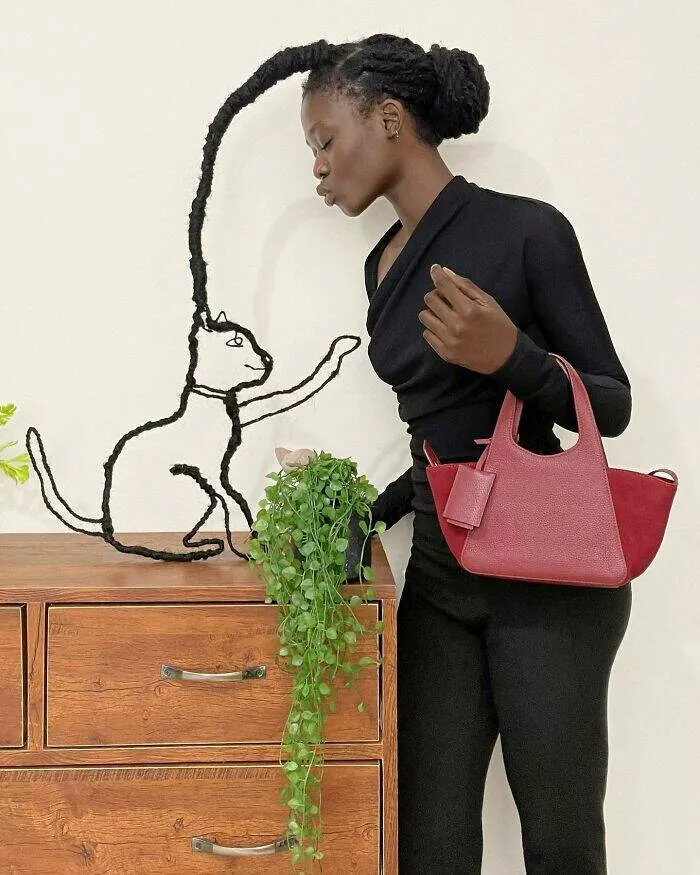 Laetitia kys amazing hair art sculptures - #12 