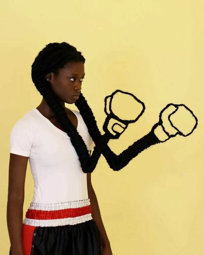 Laetitia kys amazing hair art sculptures - #21 
