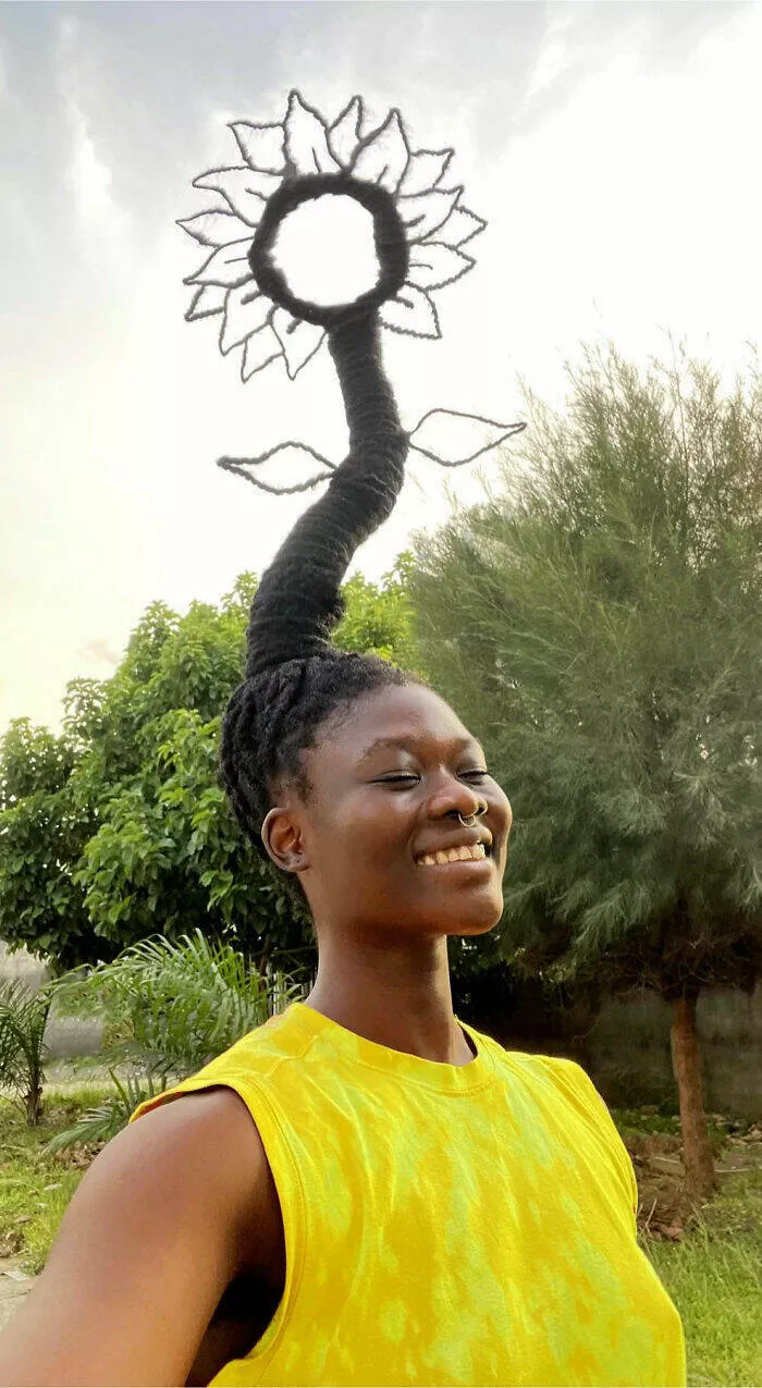 Laetitia kys amazing hair art sculptures - #27 