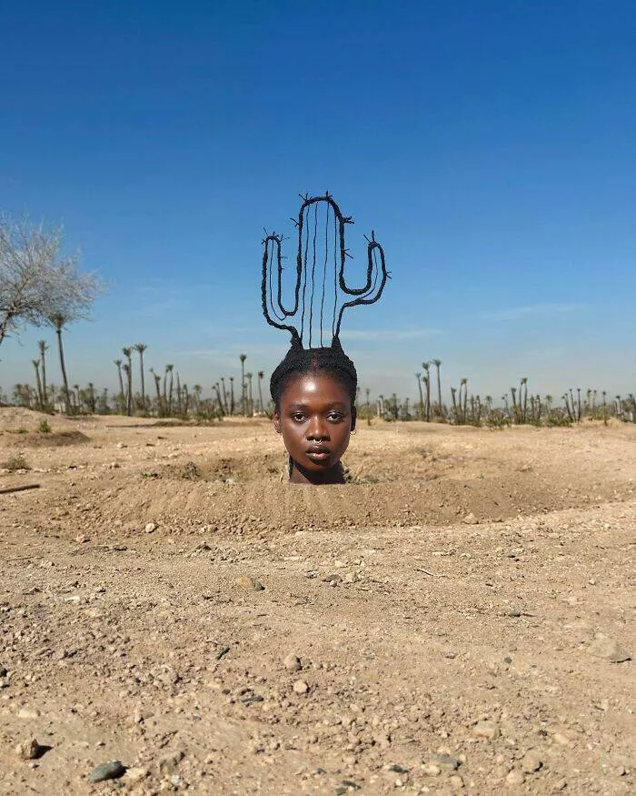 Voici dans le format demande les incroyables sculptures capillaires de laetitia ky - #3 