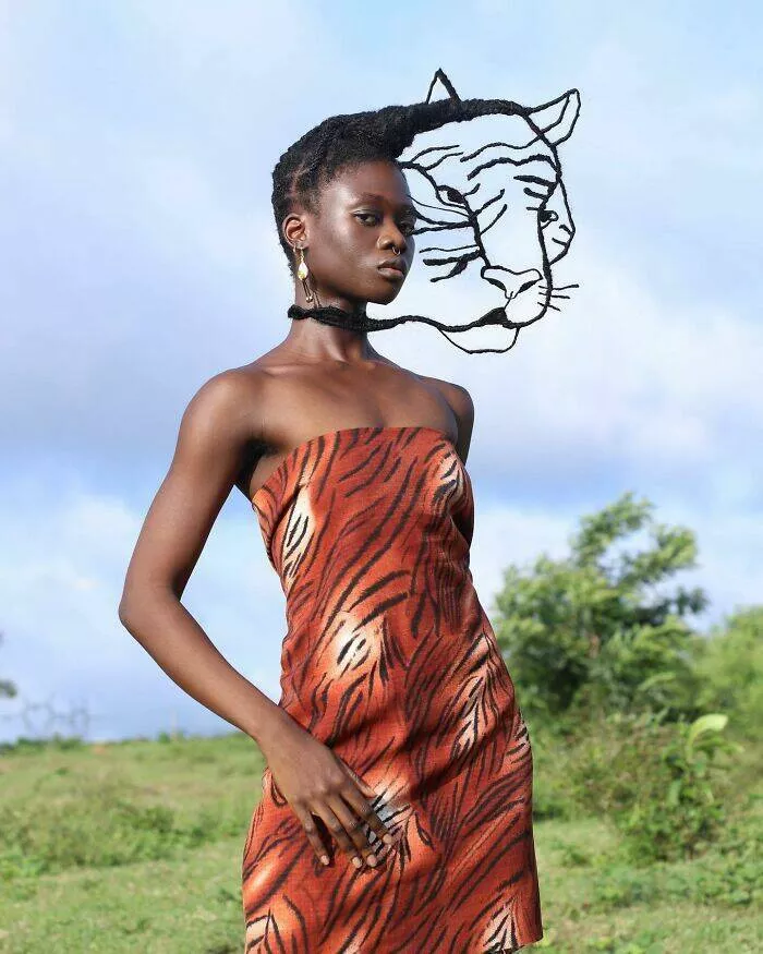 Laetitia kys amazing hair art sculptures - #9 
