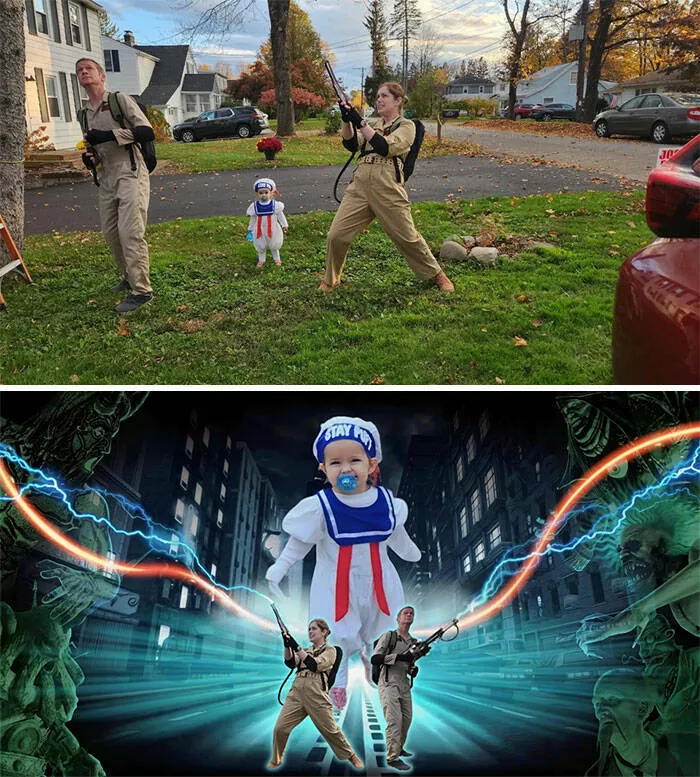 Quand des gens ont demande des retouches photo et ont eu des resultats hilarants - #7 Fans de Ghostbusters, je veux des montages épiques !