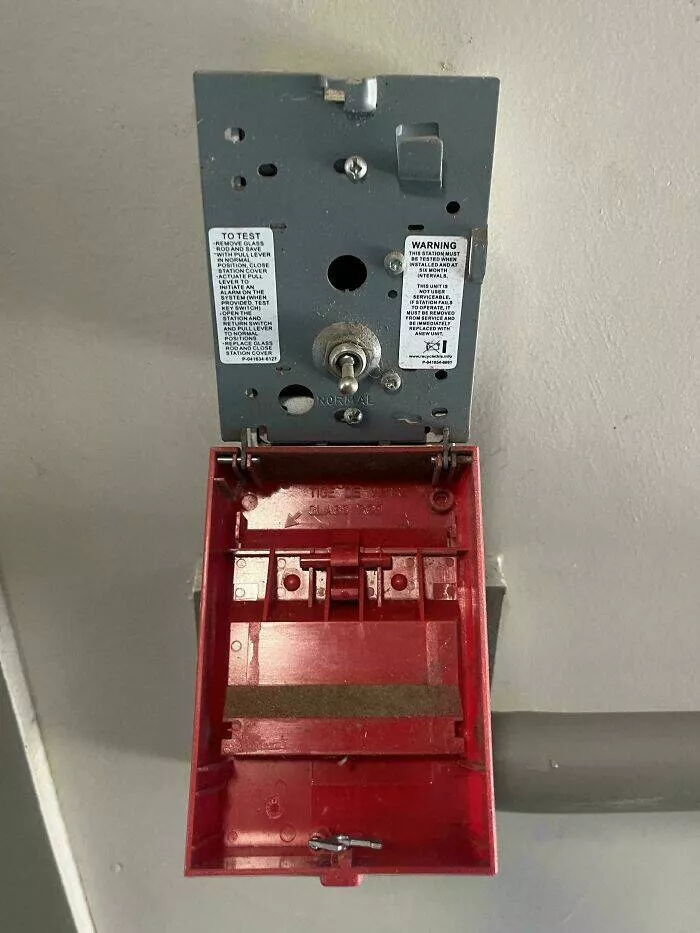 Extraordinary images showing the world from a new perspective - #30 Your Fire Alarm? Just A Regular Flip Switch In Disguise