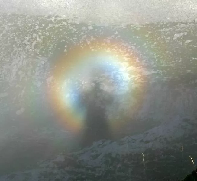 Extraordinary images showing the world from a new perspective - #40 The Brocken Spectre – A Shadow Halo Phenomenon In The Mountains