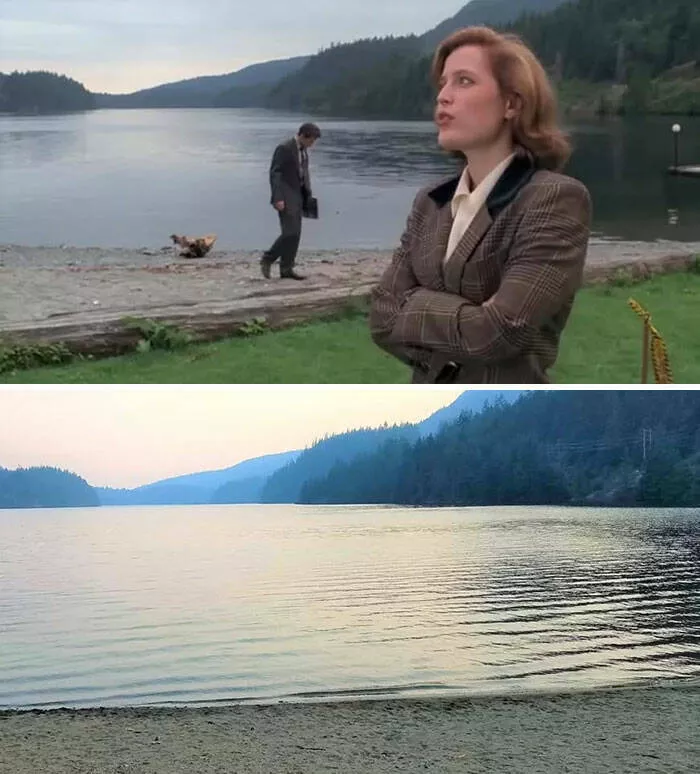 Avant et apres le voyage dun homme vers des lieux de films iconiques - #1 The X-Files