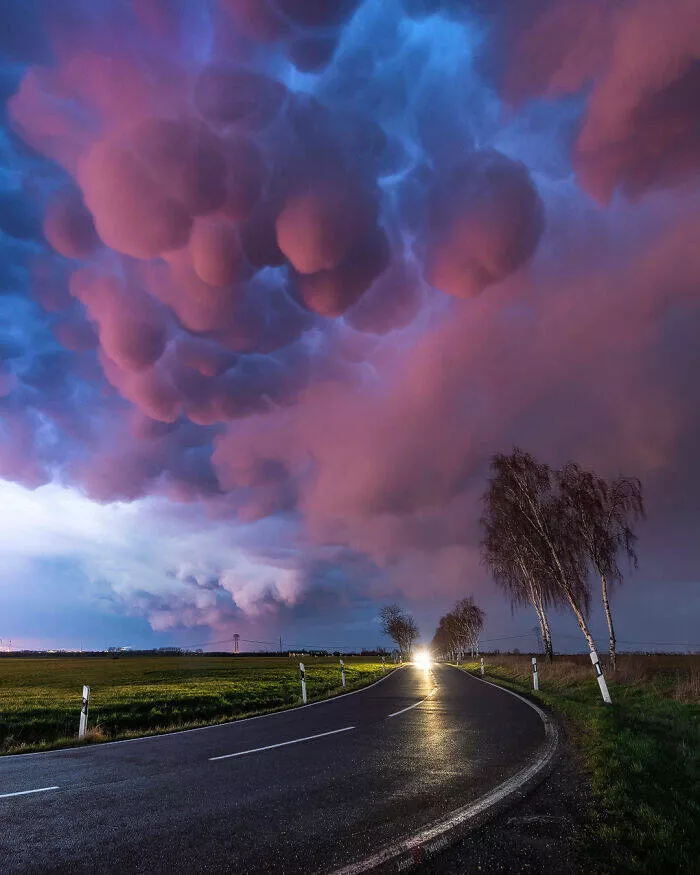 These 75 stunning photos are totally real no edits - #9 Chasing Summer Storms Across Europe—Mammatus Clouds Over Leipzig