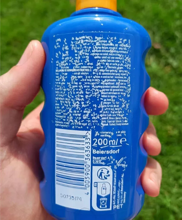 Awesome pics that get better the longer you look - #14 Sunscreen Label Letters Randomly Rearranged