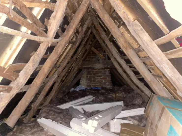 Awesome pics that get better the longer you look - #8 Inside Roof Structure Of 600-Year-Old Historic Home