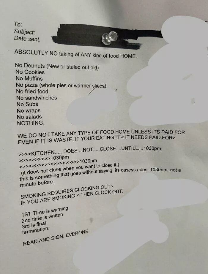 Toxic workplaces exposed through unbelievable photos - #10 Won A 15-Minute Break—But Had To Pay For It
