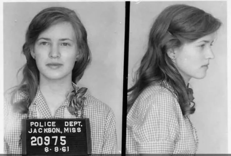 Moments vintage qui ont tres mal vieilli - #2 Joan Trumpauer Mulholland arrêtée en 1961 pour une marche des droits civiques