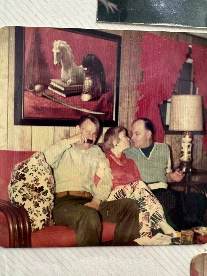 Old school moments that didnt age well - #35 Grandpa’s Photo Pose Resembles Infamous Dictator—Family Joke