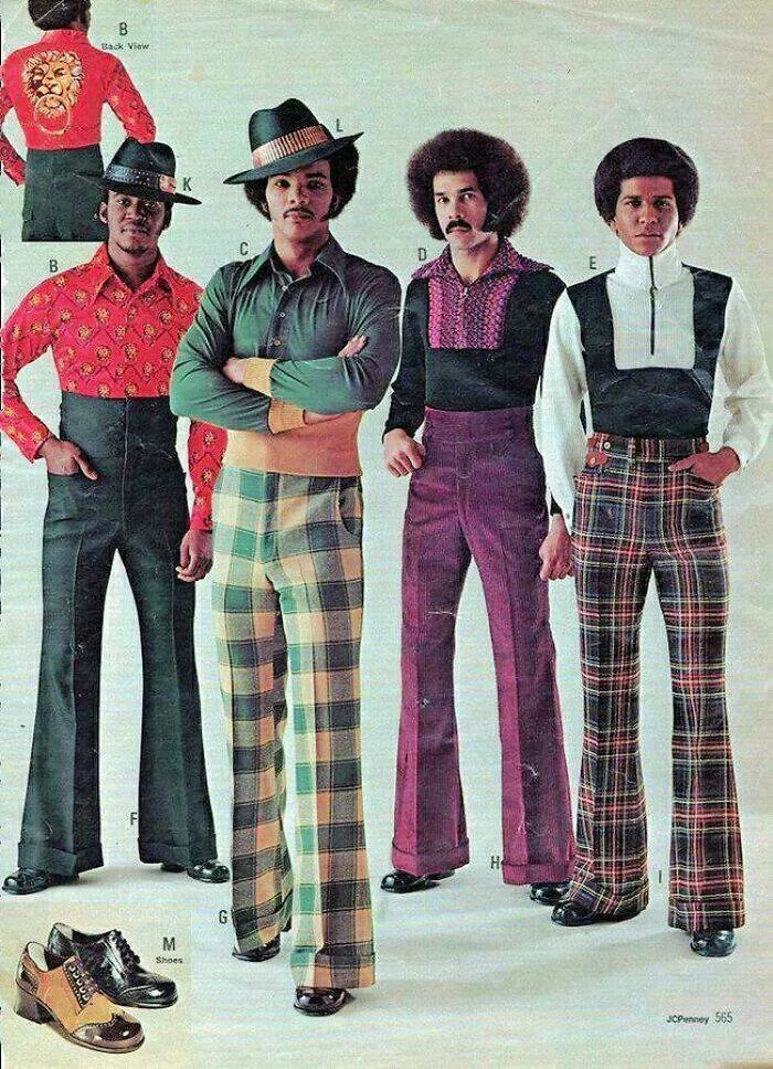 Moments vintage qui ont tres mal vieilli - #4 Mode masculine rétro : catalogue JC Penney de 1970