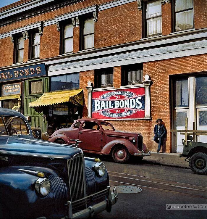 History brought back to life in vivid color - #13 Post-War San Francisco Captured By Fred Lyon, 1947 Streets