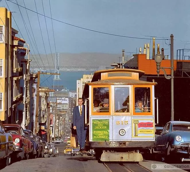 Le passe reprend vie en couleurs eclatantes - #15 Le San Francisco des années 50 photographié par Fred Lyon