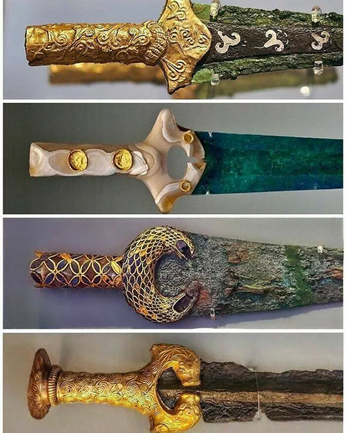 Mind blowing archaeological finds that changed history - #3 Mycenaean Swords From 16th-14th Century BC In Athens Museum