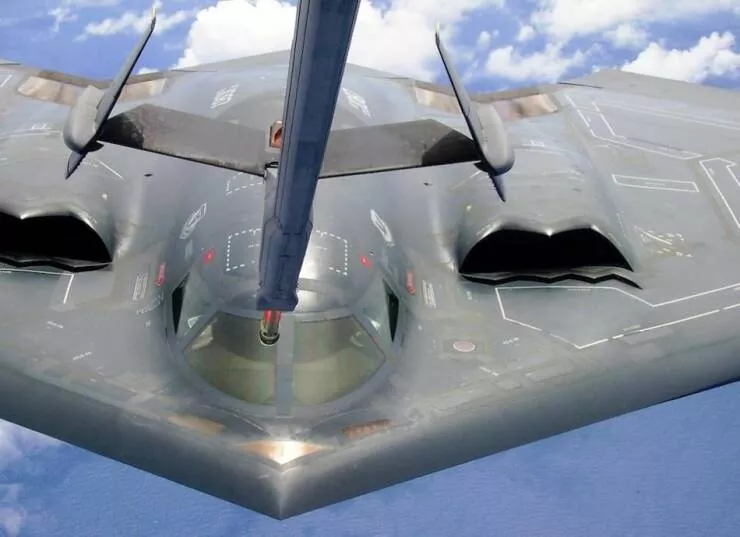 In flight refueling flawless timing above the clouds - #49 
