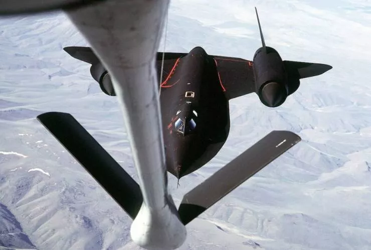 In flight refueling flawless timing above the clouds - #63 
