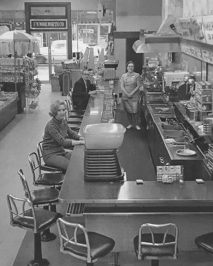 Vintage items that were all the rage back then - #14 Classic Woolworth’s Lunch Counter Setup