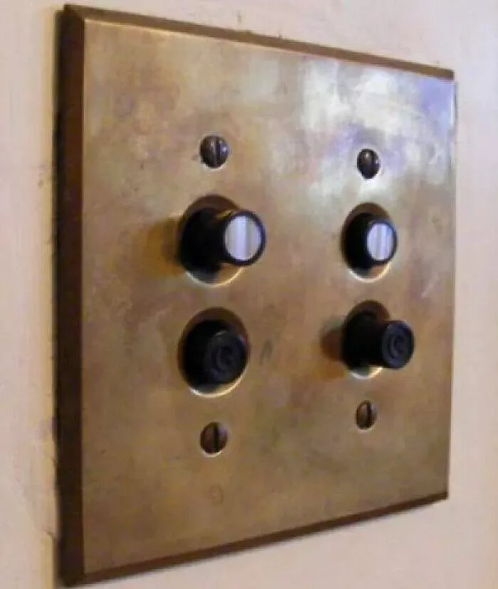 Vintage items that were all the rage back then - #25 Vintage Push-Button Light Switches from Early Homes
