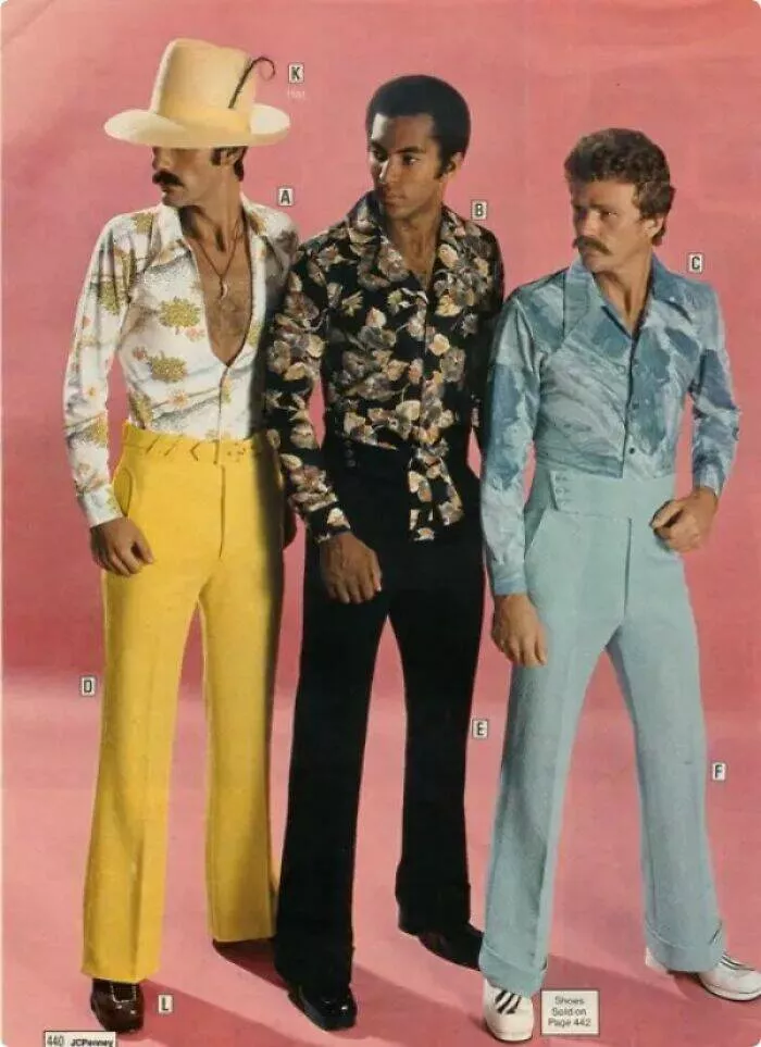 Vintage items that were all the rage back then - #30 1970s JC Penney Menswear with Feather Hats and Bold Prints