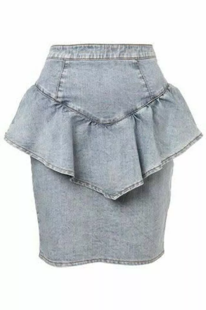 Vintage items that were all the rage back then - #40 The 1980s Ruffled Denim Skirt Trend We All Remember
