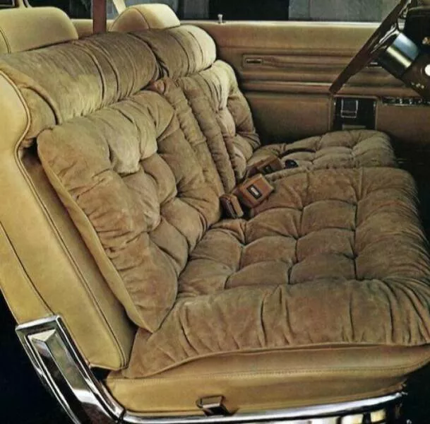 Vintage items that were all the rage back then - #5 1975 Chrysler Imperial Seat That Feels Like a Living Room Sofa