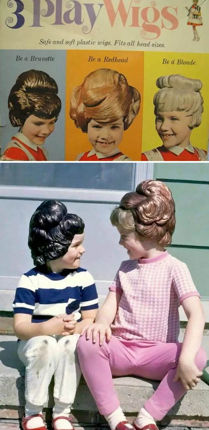 Vintage items that were all the rage back then - #6 Play Wigs Worn by Kids in the '70s—Pure Nostalgia