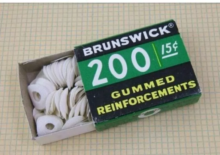 Vintage items that were all the rage back then - #9 Old-School Gummed Reinforcements for Notebook Paper