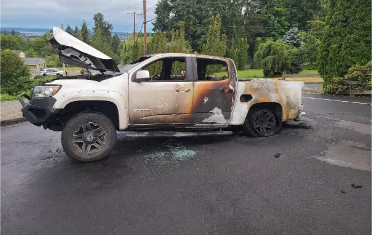 One of those days captured in photos - #14 Someone Tried and Failed to Drill Into My Gas Tank