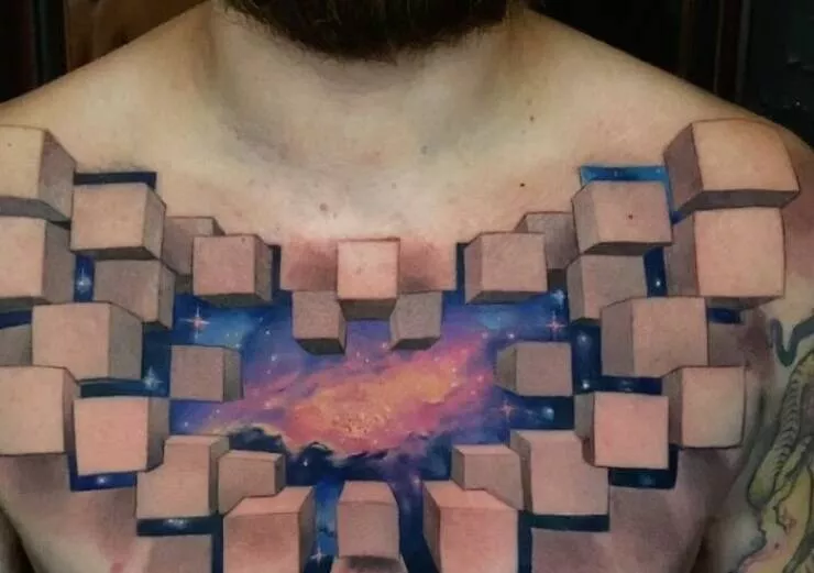 Tattoos illusion doptique qui defient la realite Tattoos illusion doptique qui defient la realite