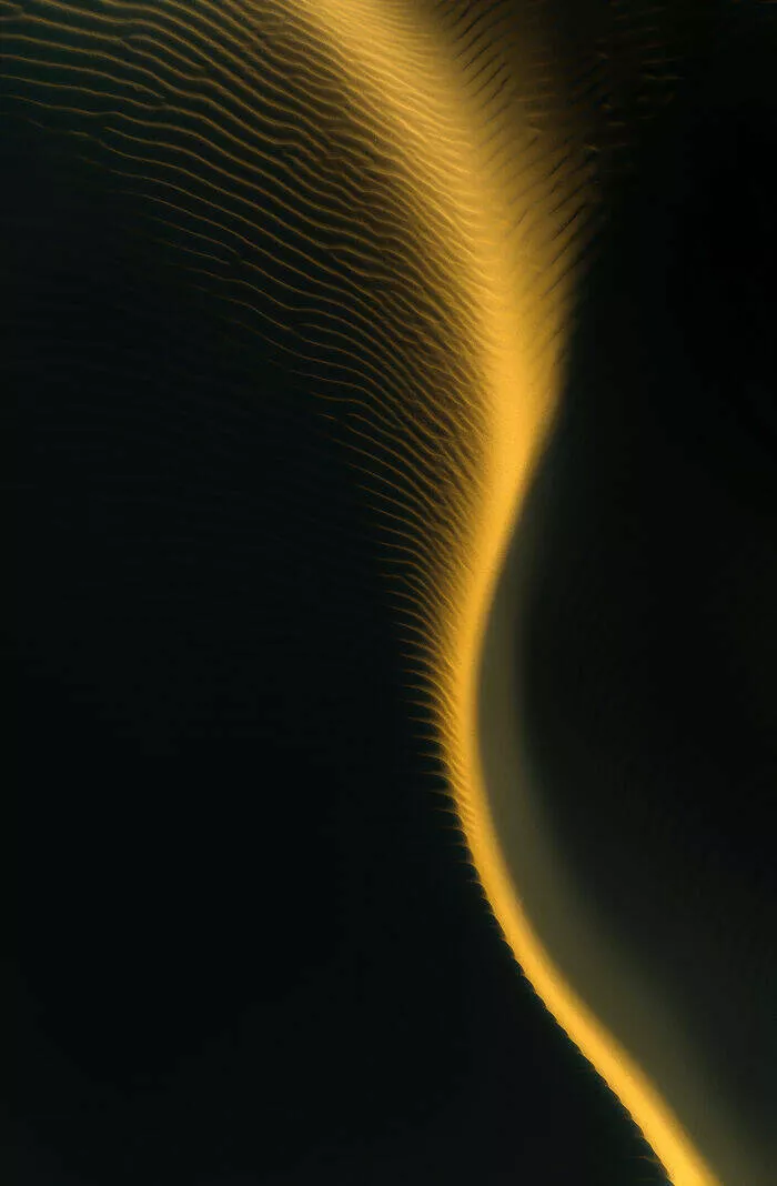 Award winning aerial shots of 2025 - #30 Jim Picot from Australia highlights the beauty of a golden curved form