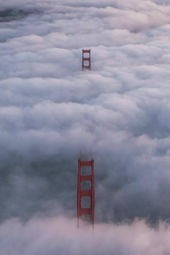 Award winning aerial shots of 2025 - #35 Jay Huang from the USA aligns red-hued elements perfectly
