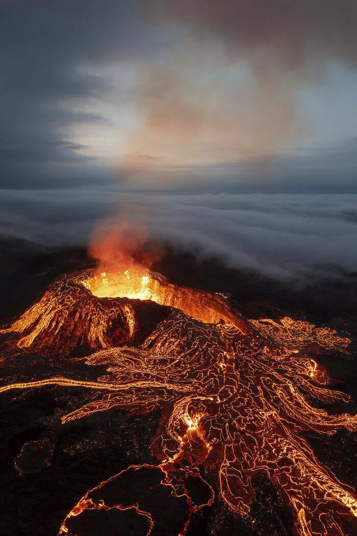 Award winning aerial shots of 2025 - #4 Iceland’s Jeroen Van Nieuwenhove displays a stunning cloud inversion phenomenon Award winning aerial shots of 2025 - #4 Iceland’s Jeroen Van Nieuwenhove displays a stunning cloud inversion phenomenon
