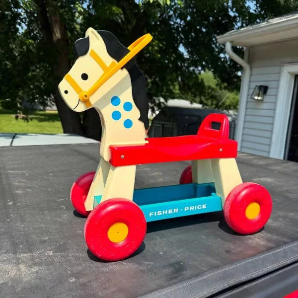 Unexpected treasures from thrift shops - #13 Fisher Price Horse Ride Nostalgia Unlocked