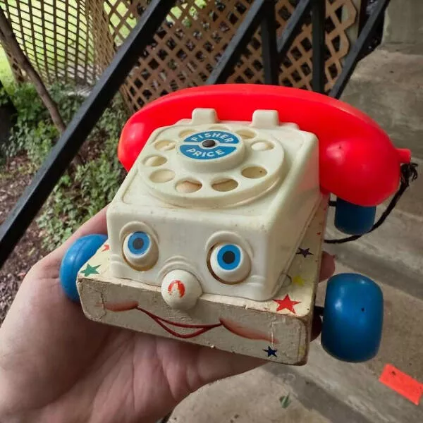 Unexpected treasures from thrift shops - #3 Retro Fisher Price Phone Straight From the 60s