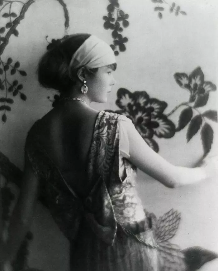 Vintage vixens power poise in 1900s glam - #1 Vintage Studio Shot of Elegant Miss N. from the Camera Work Era