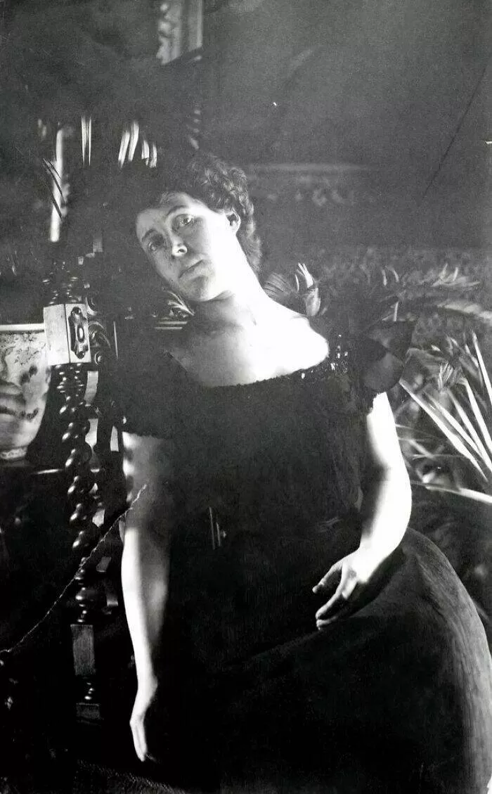 Vintage vixens power poise in 1900s glam - #6 Graceful Female Portrait Miss De C. in Early Photography