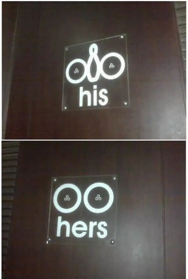 Top 24 most original bathroom signs - #22 