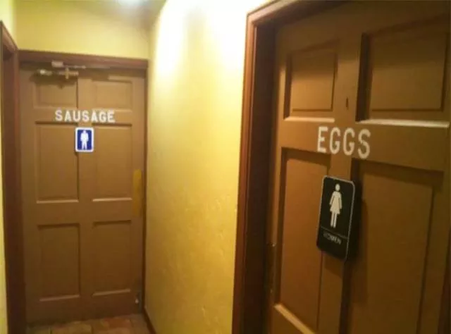 Top 24 most original bathroom signs - #24 
