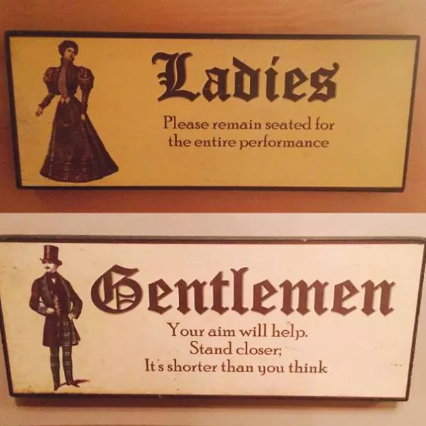 Top 24 most original bathroom signs - #6 