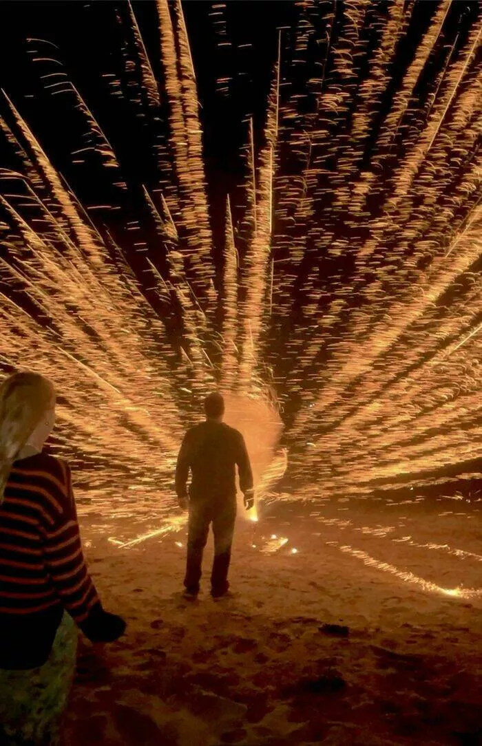 Intriguing photos with amazing stories - #10 Uncle's Firework Explosion Happens Without Leaving the Ground